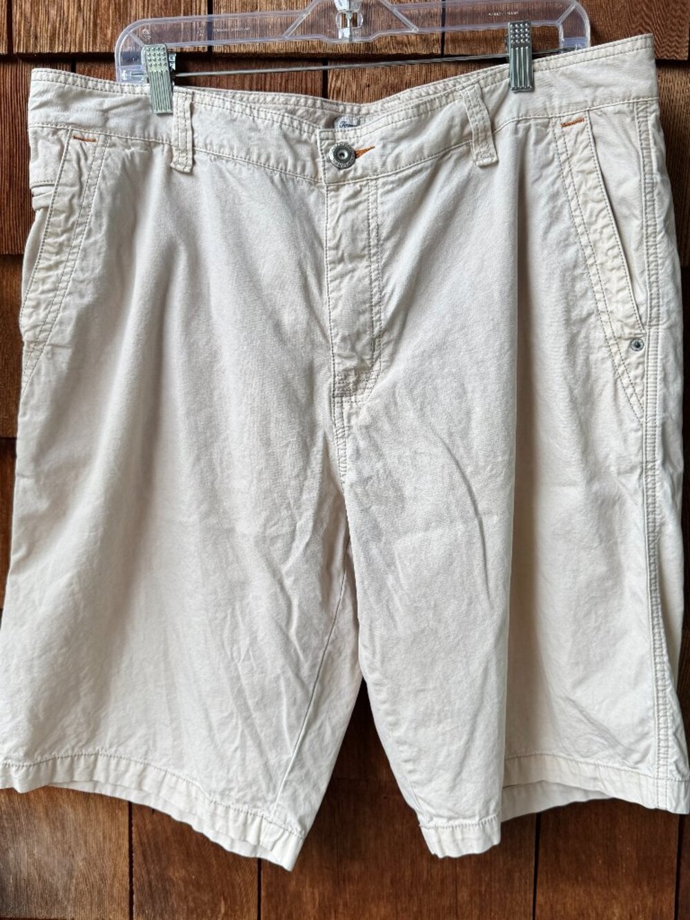 EUC Tommy Bahama Lightweight Tan Cotton Blend Shorts in Men's 38